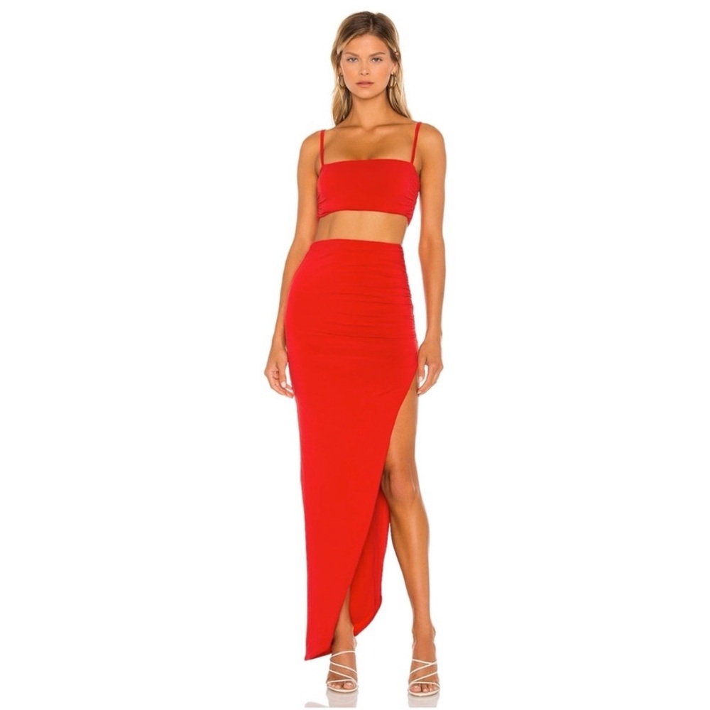 Nookie Aria Red Skirt and Top Set Revolve S